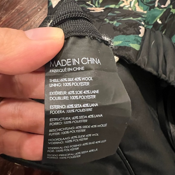 NWT Club Monaco Silk and Wool Floral wide leg Jumpsuit - Picture 12 of 12